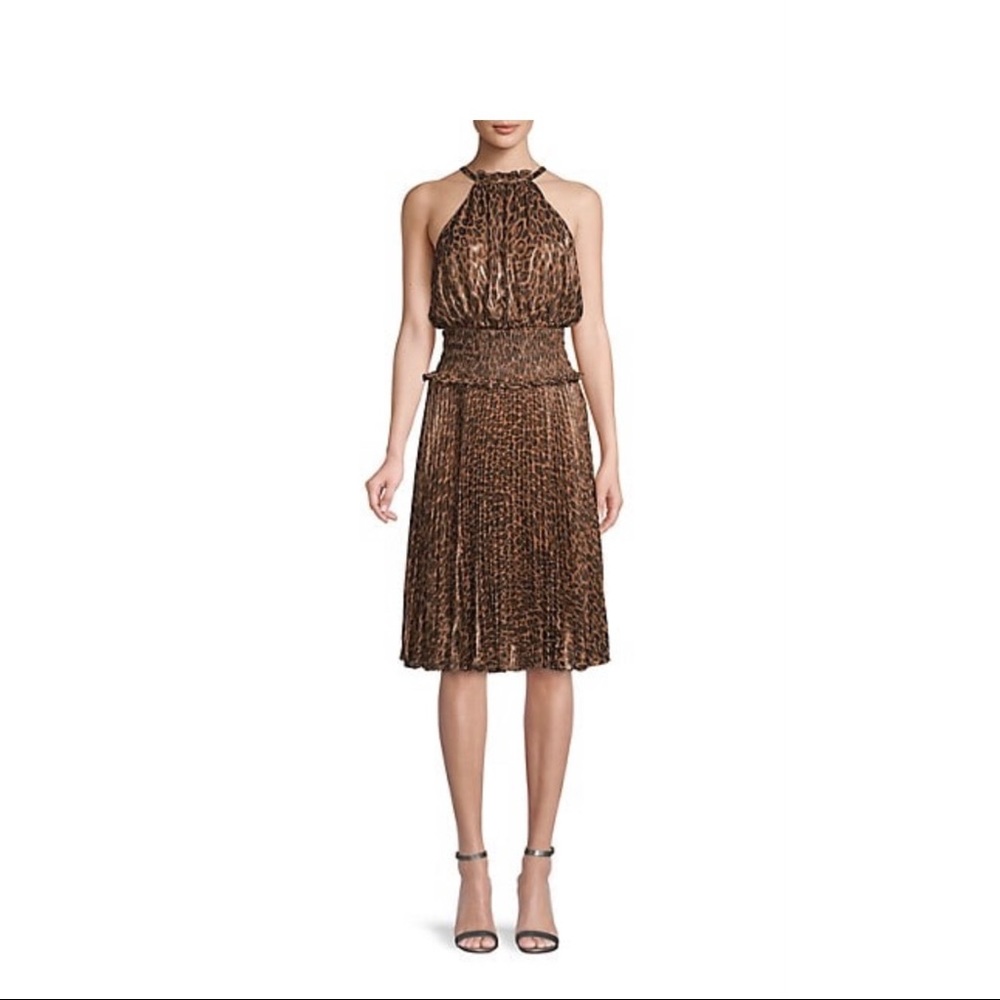 BCBGMAXAZRIA Leopard-Print Dress